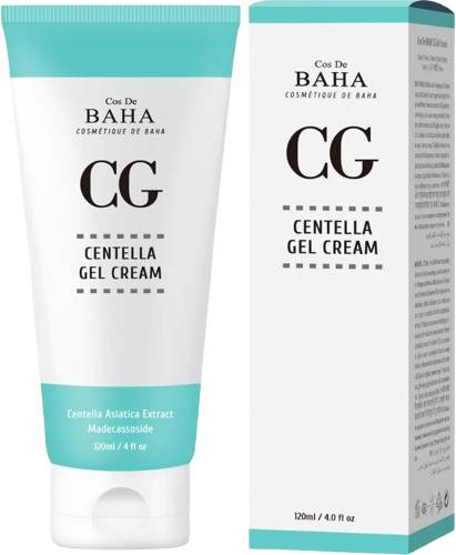 Cos De Baha Centella Gel Cream Moisturizer with Niacinamide and Panthenol 120 ml