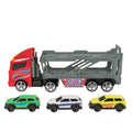 Teamsterz Light & Sound Car Transporter Playset with 3 Die-Cast Cars, 4-Inch Scale