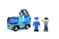 Hape Police Car With Siren, Lights, Mobile Jail Cell and Figures