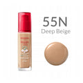 Bourjois Healthy Mix Foundation Semi-Matte Finish Apricot, Ginger, Apple & Watermelon Extracts No. 55N Deep Beige 30 ml