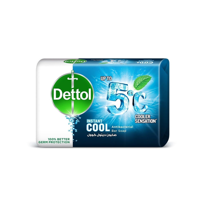 Dettol Cool Mint and Bergamot Soap Bar Antibacterial Cooling Formula 165 g