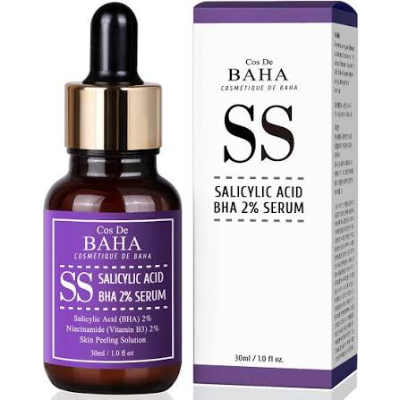 Cos De Baha Salicylic Acid 2% Face Serum with Niacinamide 2% and Aloe, 30 ml