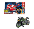 Teamsterz Street Moverz Wheelie Motorbike Toy, Motorised Wheelie Action, Lights and Sounds, Assorted Colourway