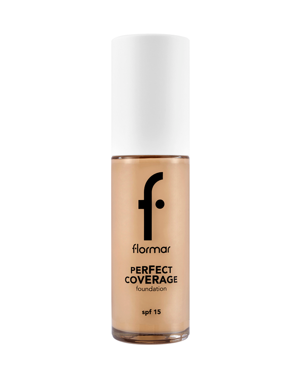 Flormar Perfect Coverage Foundation Lightweight Radiant Finish Golden Neutral 121