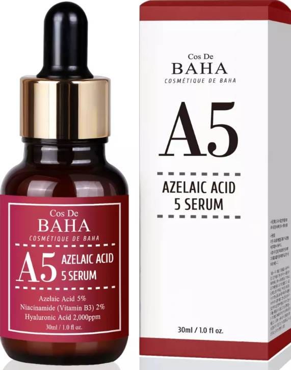 Cos De Baha Azelaic Acid 5% Serum Niacinamide Hydrating Facial Treatment 30 ml