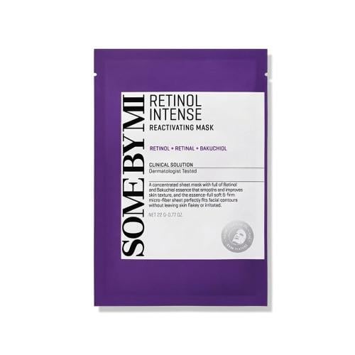 Some By Mi Retinol Intense Care Sheet Mask Retinol Retinal Bakuchiol Hydrating Facial Mask