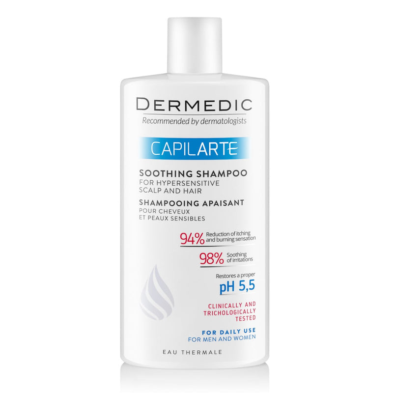 Dermedic Anti-Dandruff Shampoo Cleansing Formula Clotrimazole Zinc Pyrithione 300 ml