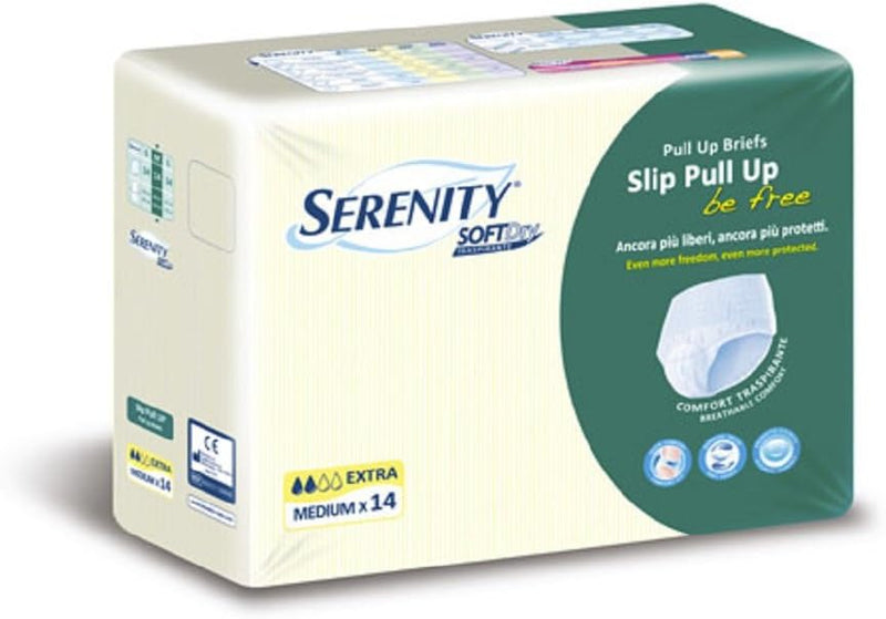 Serenity Pull-Up Briefs Soft Dry Medium 14 Pieces