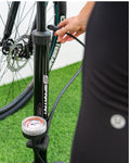 Spartan Bicycle Pump with Gauge, Dual-Valve, 120 PSI