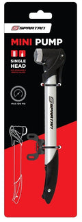 Spartan Mini Frame Pump, Lightweight Aluminium Alloy, Presta and Schrader Valves, 100 PSI