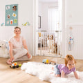 Hauck Safety Gate Auto Close N Stop Metal Door and Stair Gate White 75-80 cm