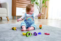 Hape Caterpillar Fruit Feast Lacing Set, 2 Caterpillars and 13 Fruit Pieces, 18+ Months