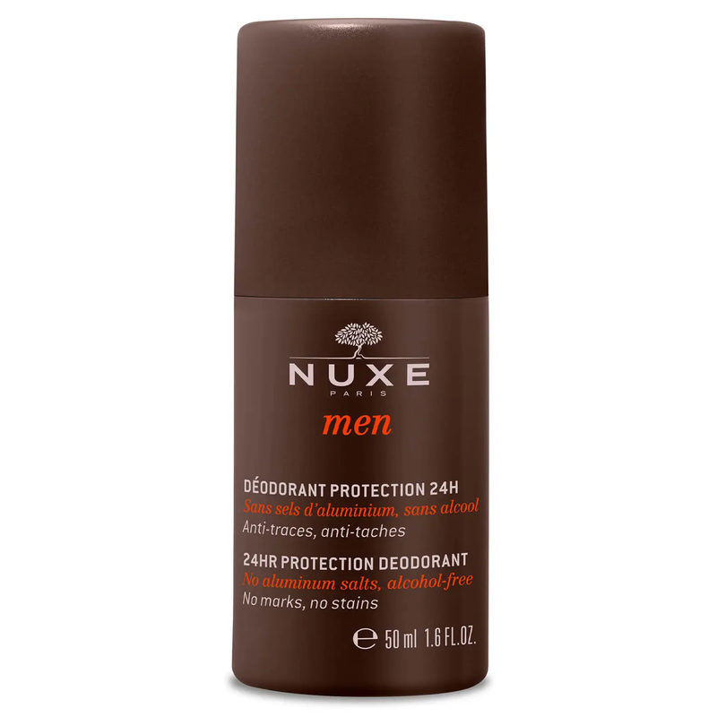 Nuxe Men 24h Protection Roll-On Deodorant Alcohol-Free Orange Blossom Cedar 50 ml