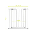 Hauck Open'n Stop Pressure-Mounted Safety Gate White 75-80 cm