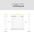 Hauck Open'n Stop Pressure-Mounted Safety Gate White 75-80 cm