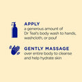 Dr Teal's Epsom Salt Body Wash Prebiotic Lemon Balm 710ml