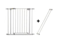 Hauck Open'n Stop Safety Gate with 9 cm Extension, White, 75-80 cm