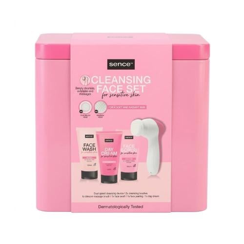 Sence Sensitive Facial Cleansing Kit, 6-Piece Skincare Set