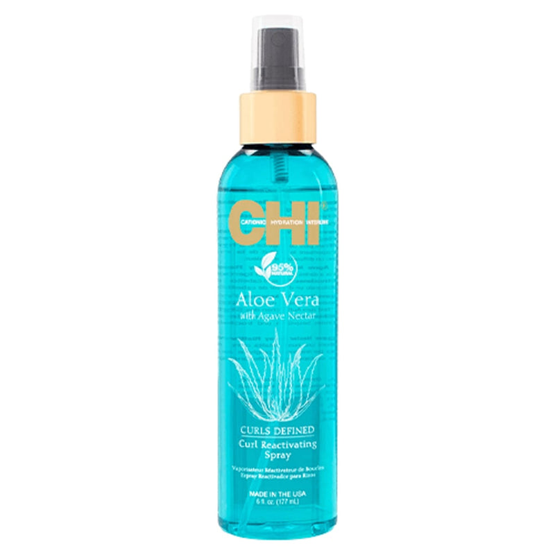 CHI Aloe Vera Curl Reactivating Spray with Silk Protein and Panthenol, 6 fl oz