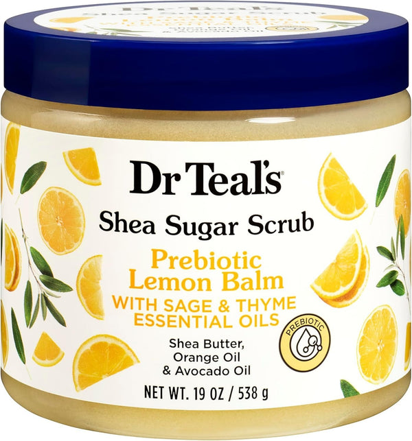 Dr Teal's Shea Sugar Scrub Prebiotic Lemon Balm