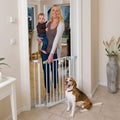 Hauck Open'n Stop Safety Gate with 21 cm Extension, White, 75-80 cm
