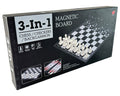 Xiong Pai Toys 3-in-1 Magnetic Board Chess, Checkers and Backgammon Set