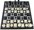 Xiong Pai Toys 3-in-1 Magnetic Board Chess, Checkers and Backgammon Set