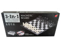 Xiong Pai Toys 3-in-1 Magnetic Board Chess, Checkers and Backgammon Set