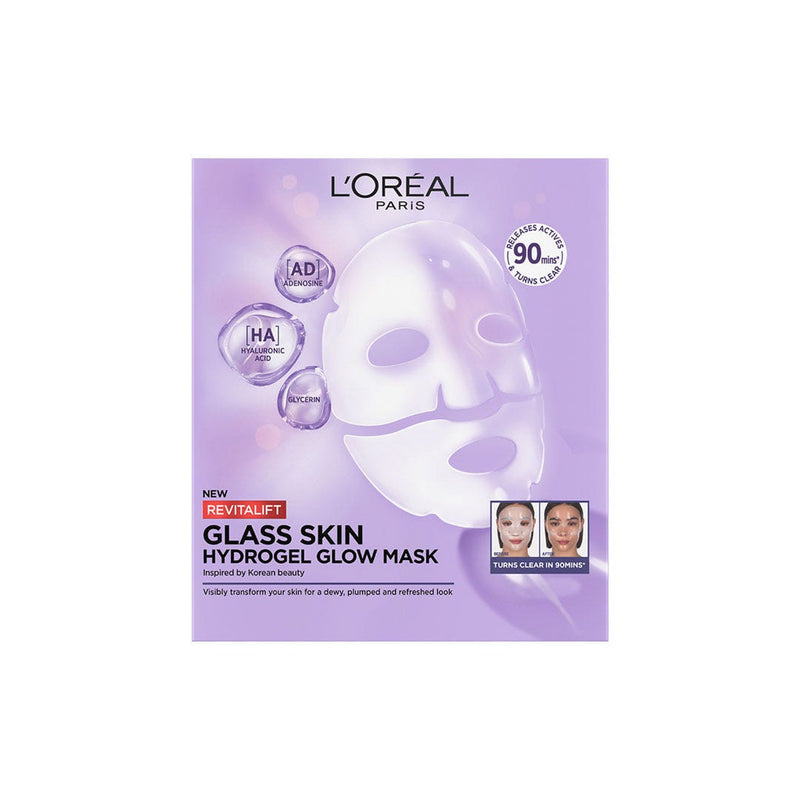 L'Oreal Paris Revitalift Filler Glass Skin Hydrogel Face Mask Hyaluronic Acid 1 Pc 25 g