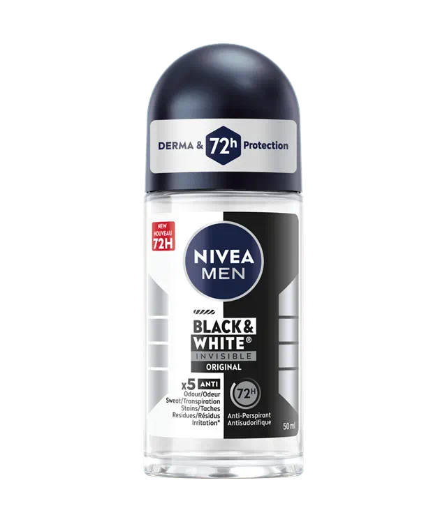 NIVEA Invisible Black & White Fresh Men Deodorant Roll-On
