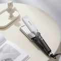 Rebune RE-2219 Digital LCD Hair Straightener, Ceramic Plates, 14 Heat Settings, Silver to Dark Gray