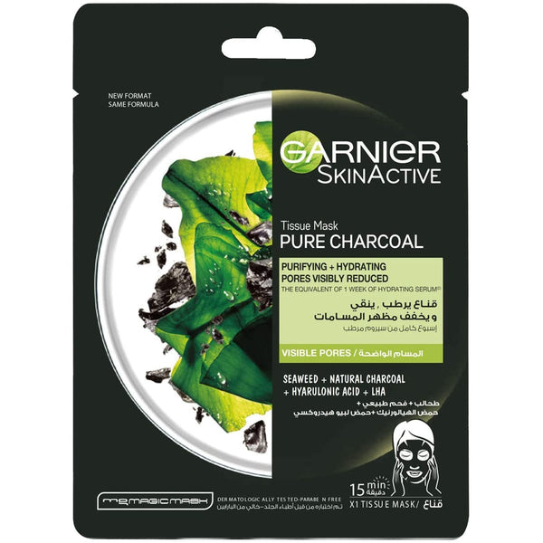Garnier Charcoal and Algae Hydrating Purifying Face Mask, Gel-Cream Formula