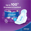 Always Maxi Thick Large Sanitary Pads with Wings, Aloe Vera, 50 Pieces