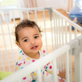 Hauck Baby Park Playpen and Safety Gate White, 5 Panels with Door, 3.66 m