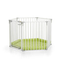 Hauck Baby Park Playpen and Safety Gate White, 5 Panels with Door, 3.66 m