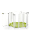 Hauck Baby Park Playpen and Safety Gate White, 5 Panels with Door, 3.66 m