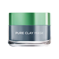LOREAL Pure Clay Black Face Mask with Charcoal, 3 Pure Clays, 50 ml