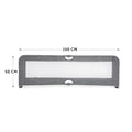 Hauck Sleep N Safe Plus XL Bed Rail Folding Mesh Guard Melange Grey 150 x 50 cm