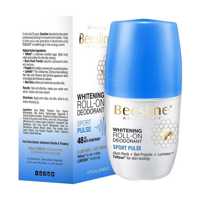 Beesline Sport Pulse Roll-On Deodorant Brightening Formula 50 ml