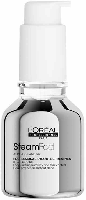 L'Oreal Professionnel SteamPod Smoothing Treatment Serum Heat Protection Alpha-Silane 50 ml