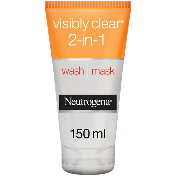 NEUTROGENA Visibly Clear & Protect 2-in-1 Facial Wash Mask with Salicylic Acid 150 ml