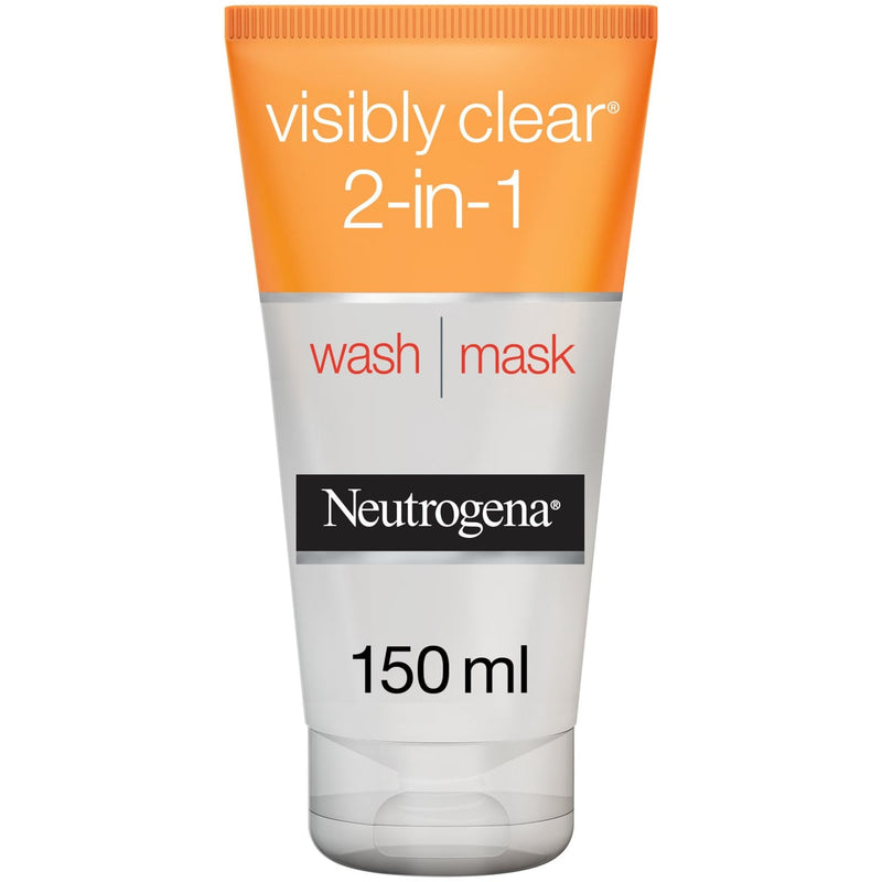 NEUTROGENA Visibly Clear & Protect 2-in-1 Facial Wash Mask with Salicylic Acid 150 ml