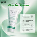 Prreti Daily Tone-Up Cica Sun Cream SPF 50+ PA++++ Lightweight Matte 50 ml