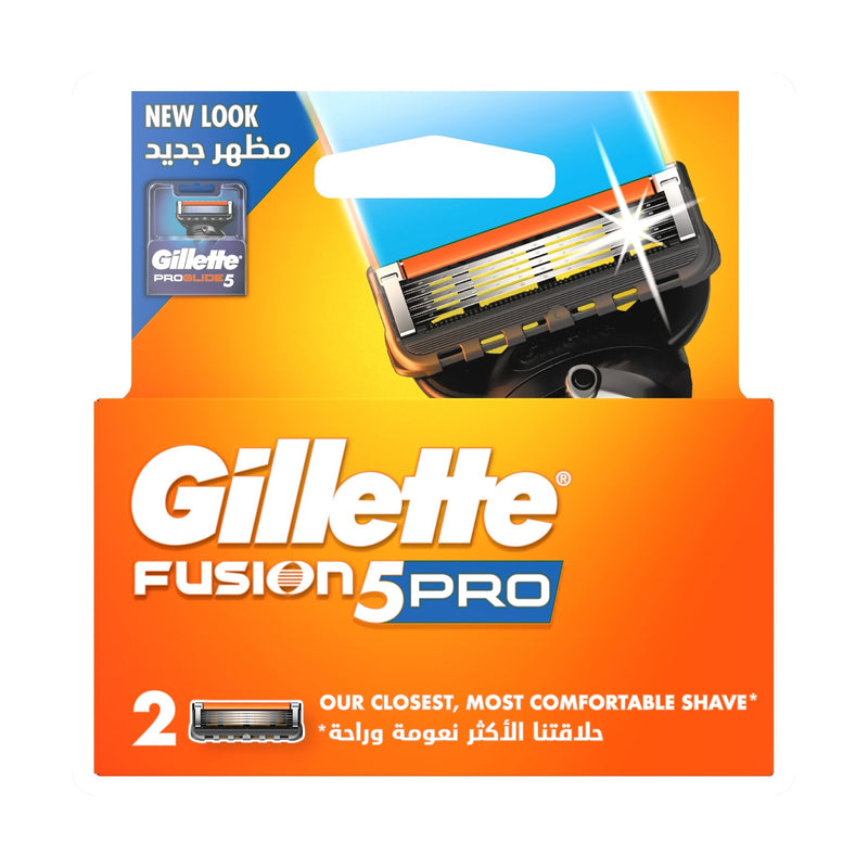 Gillette Fusion5 ProGlide Razor Blade Refills, Waterproof, 2 Pack