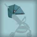 Hauck Swift X XL Stroller Canopy Petrol, Extendable 3-Zone UPF 50+ Sunshade