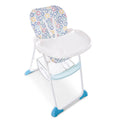 Hauck Sit N Fold High Chair Adjustable Tray Reclining Backrest Circles Multi