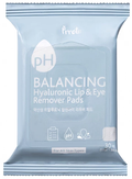 Prreti Hyaluronic Lip & Eye Remover Pads Low pH Makeup Cleansing 30 Pieces