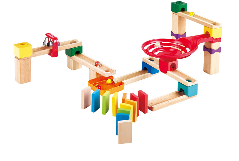 Hape Crazy Rollers Stack Track Wooden Marble Run, 50-Piece Set, Ages 3+