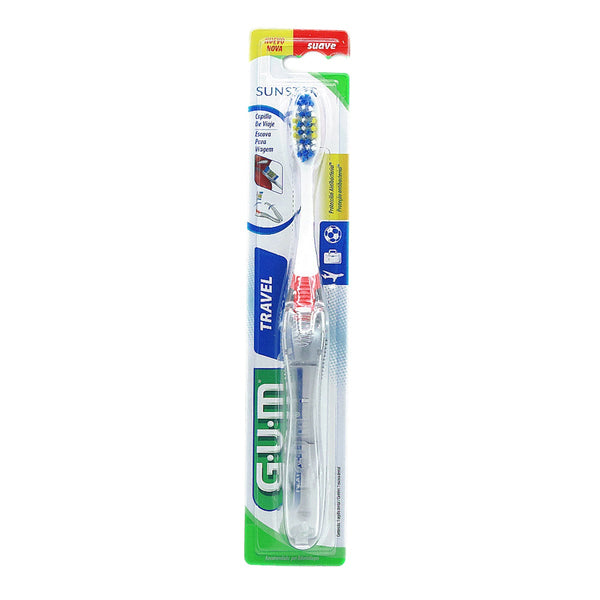 GUM Butler T.B Travel 42mm 158 Soft Travel Toothbrush Compact Ergonomic Handle