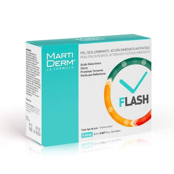 Martiderm Flash Facial Ampoules Hyaluronic Acid Brightening 5 x 2 ml